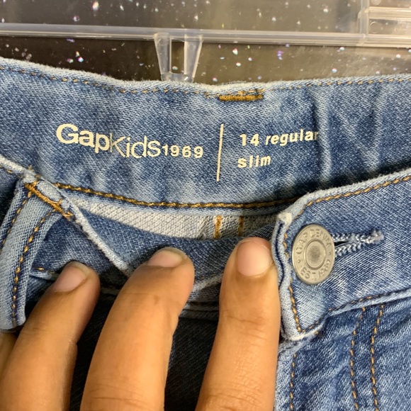 Gap Kids-Light Wash Straight Leg Jeans sz 14R slim - Picture 4 of 8